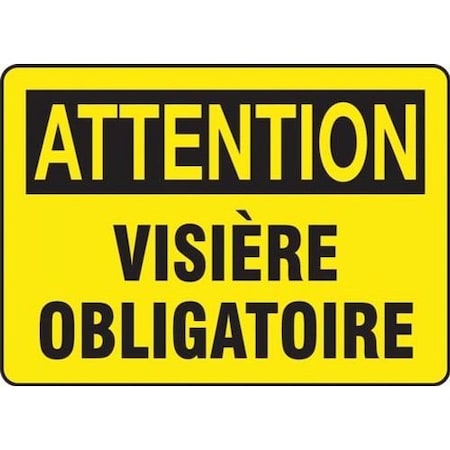 BILINGUAL FRENCH SIGN  FACE FRMPPA677VP